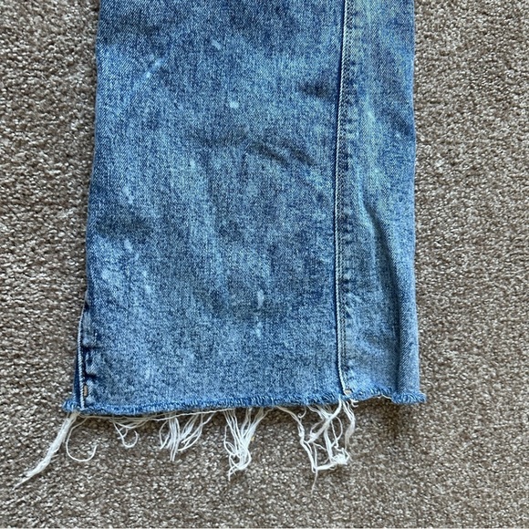 Old Navy Extra High Rise Blue Acid Wash Flare Jeans Women's Size 14 NWOT Boho - Picture 11 of 14